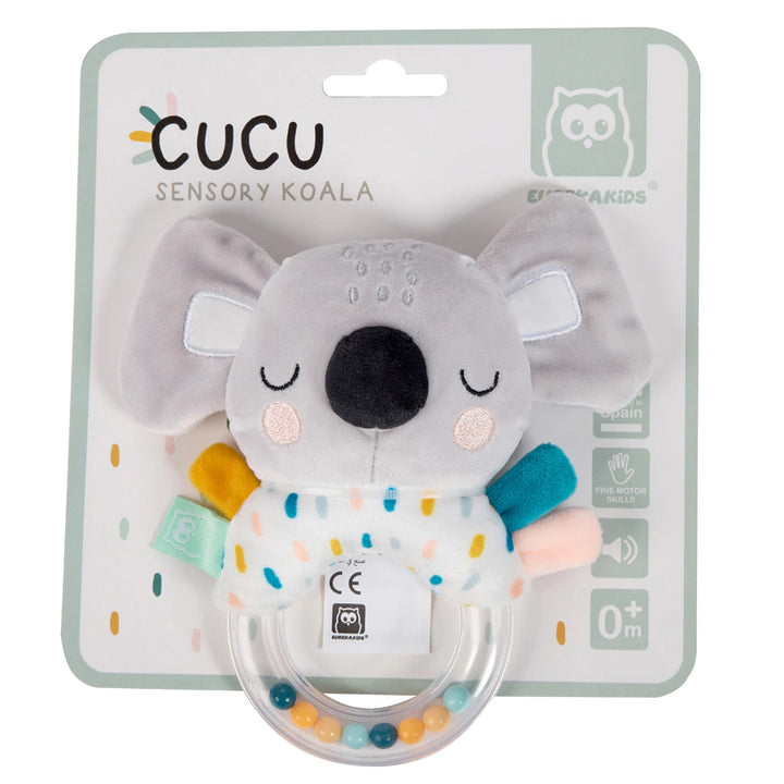 Eurekakids Cucu Koala Rattle w/ Soft Toy