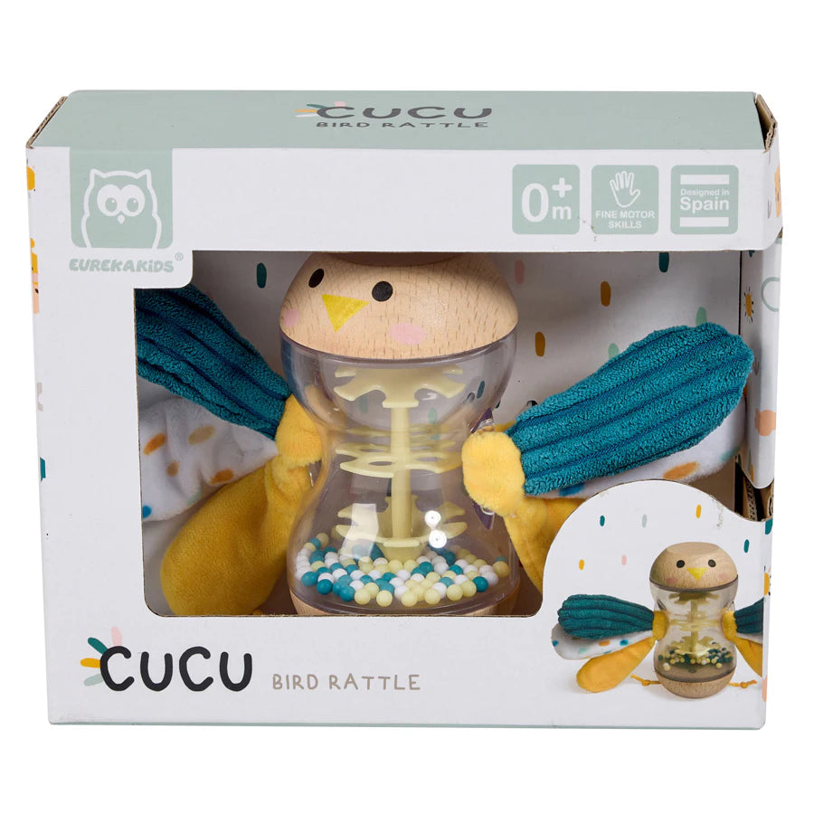 Eurekakids Cucu Bird Rattle Rainmaker Eurekakids Cucu Bird Rattle Rainmaker
