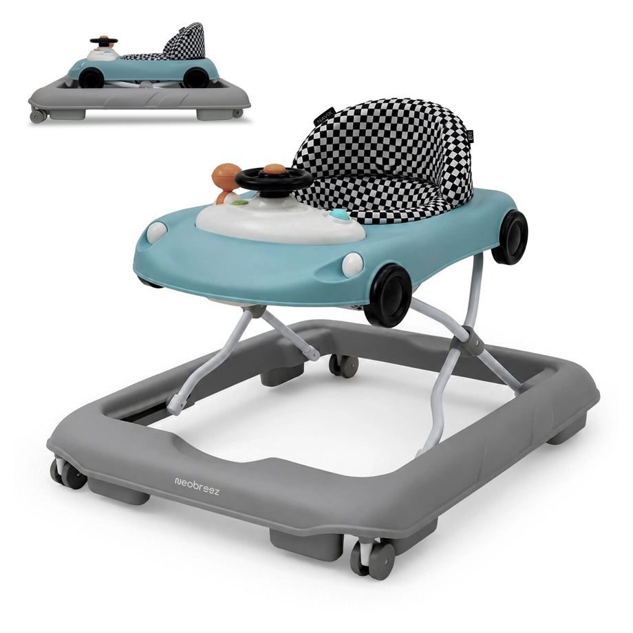 Neobreez 3-in-1 Navix Premium Activity Baby Walker (Blue/Grey)