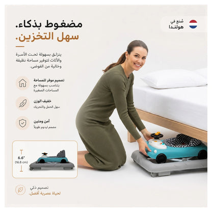 Neobreez 3-in-1 Navix Premium Activity Baby Walker (Blue/Grey)