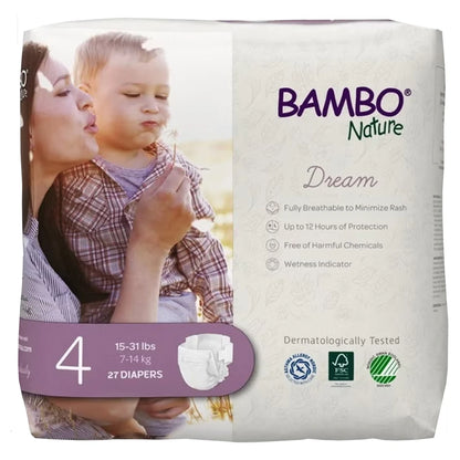 Bambo Nature Eco Friendly Diapers Size 4 (7–14 kg) Pack of 27