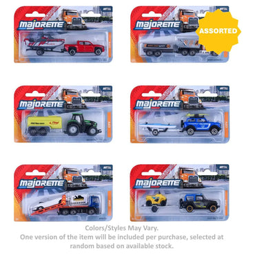 Majorette City Series Die-cast Trailer and Car (1:64, Assorted)
