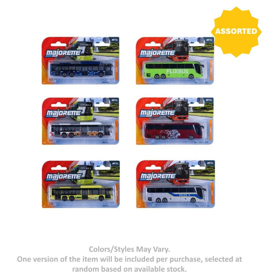 Majorette Metal City MAN Die-cast Bus (1:64, Assorted)