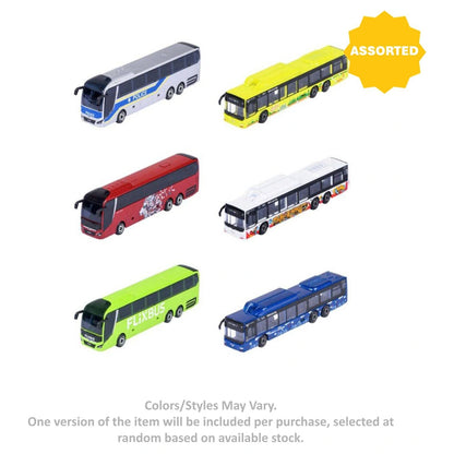 Majorette Metal City MAN Die-cast Bus (1:64, Assorted)