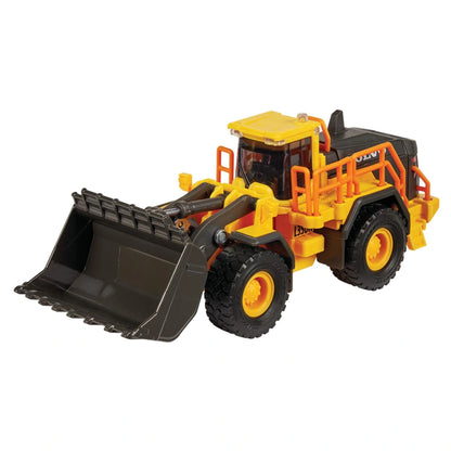 Majorette Grand Series Metal Volvo Wheel Loader Die-Cast Vehicle (1:43, Yellow/Black)