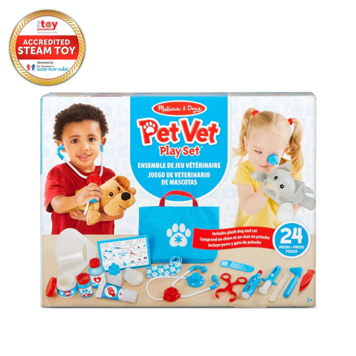 Melissa and Doug Examine & Treat Pet Vet Play Set