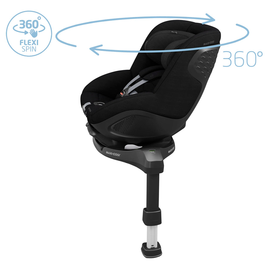 Maxi-Cosi Mica 360 Pro I-Size Car Seat W/Base (Authentic Black)