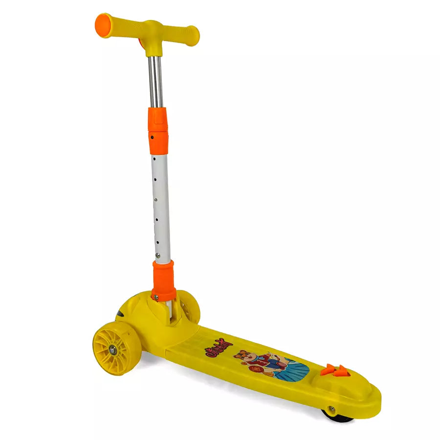 Tiger Kids Scooter with Light & Sound (Yellow)
