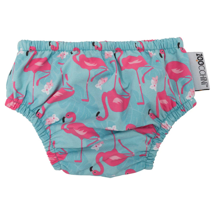 Zoocchini Baby Swim Diaper & Sun Hat Set Franny the Flamingo