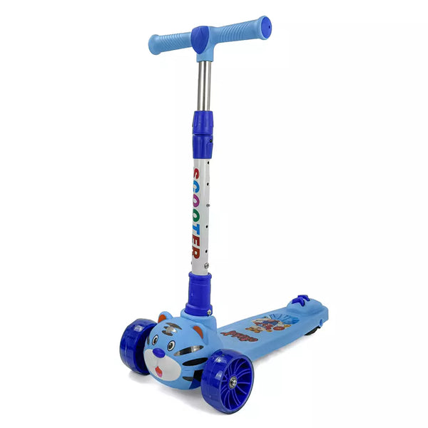 Tiger Kids Scooter with Light & Sound (Blue)