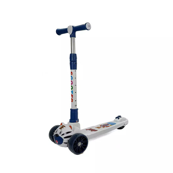 Tiger Kids Scooter with Light & Sound (White)