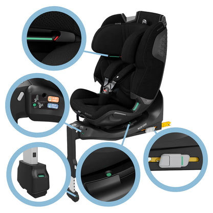Maxi-Cosi Emerald 360 Pro Car Seat (Authentic Black)