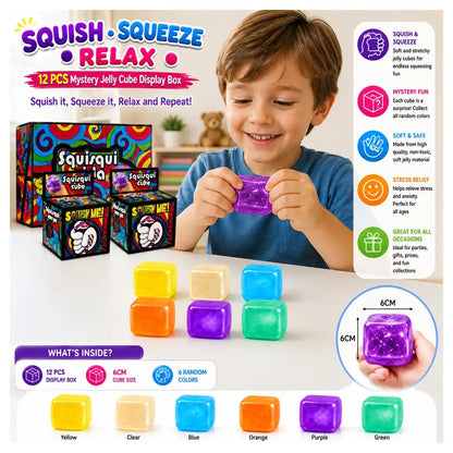 Squishy Buns 6cm Pearlescent Glue Cube (Assorted)