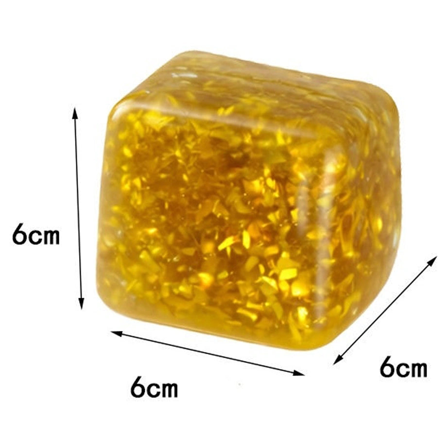 Squishy Buns 6cm Glitter Slime Cube (Assorted)