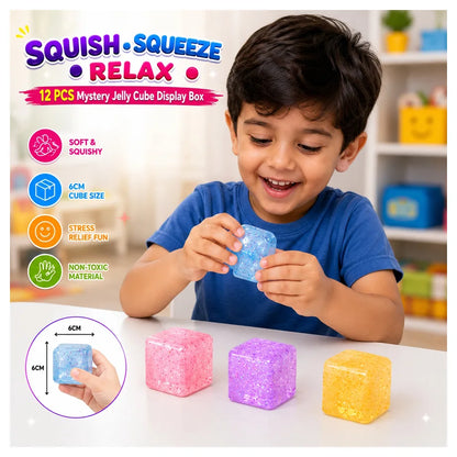 Squishy Buns 6cm Glitter Slime Cube (Assorted)