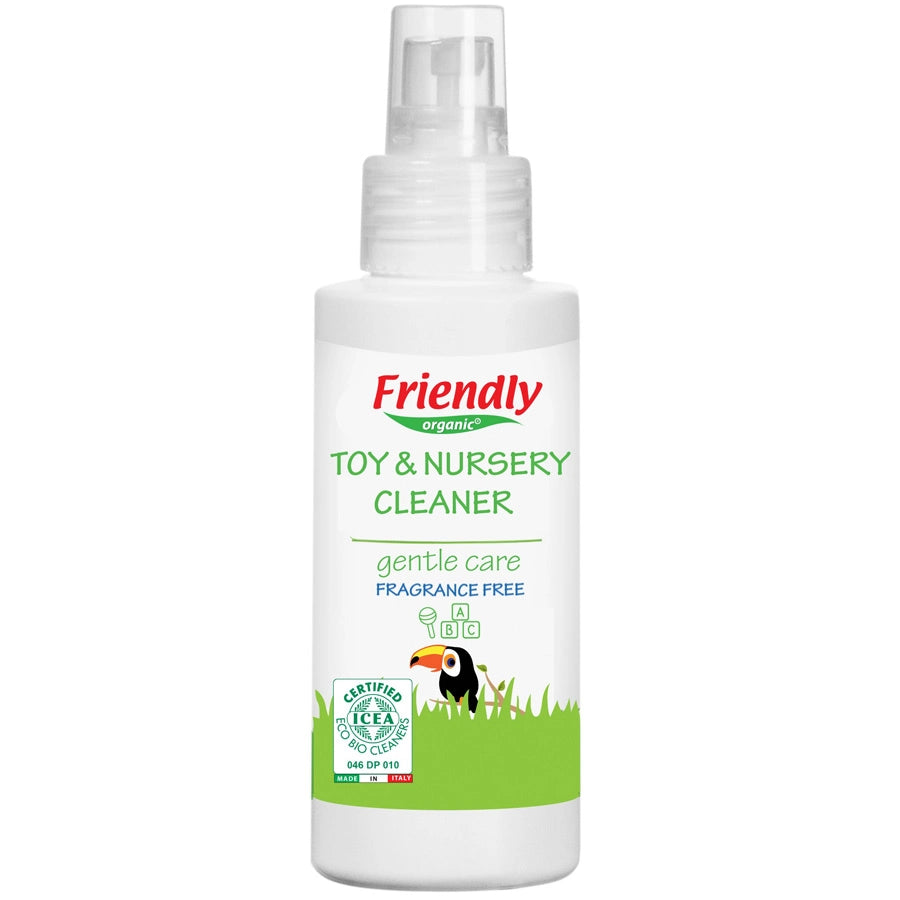 Friendly Organic 100ml Fragrance Free Toy & Nursery Cleaner, Clear
