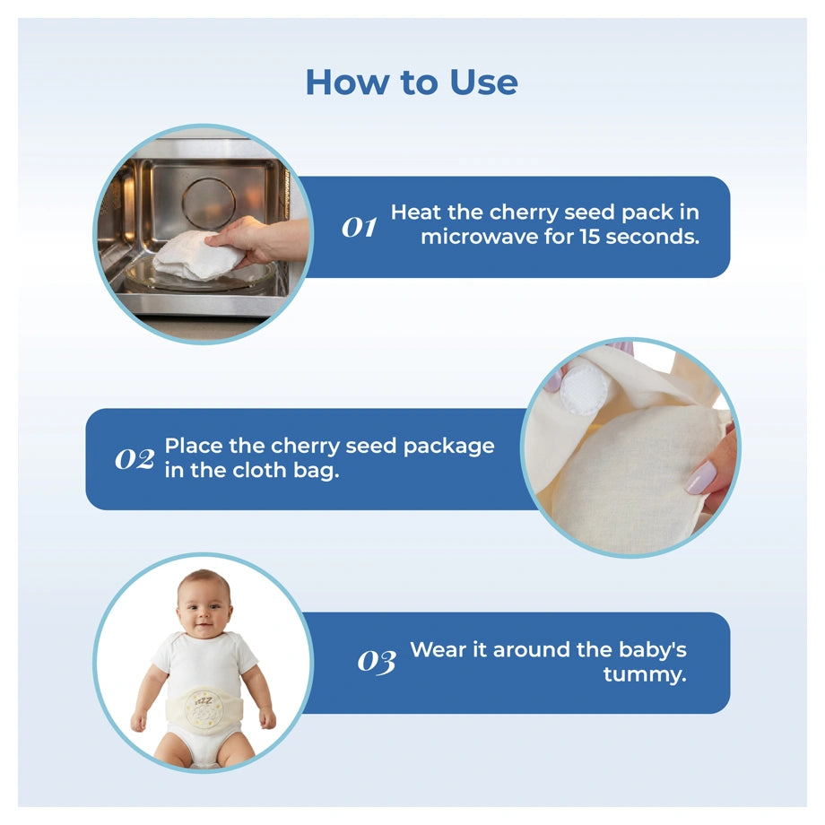 Babyjem Cherry Core Filled Belt for Babies (Beige), 0 Months+