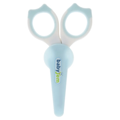 Babyjem 2-Piece Nail Scissors with Case Set for Babies (Blue), 0 Months+