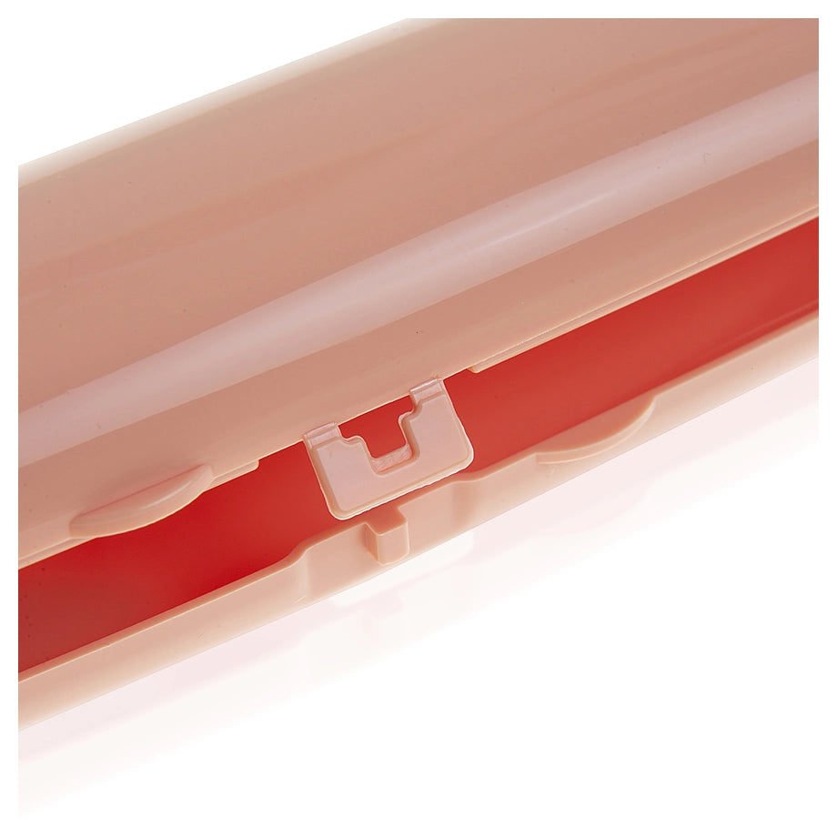 Babyjem Plastic Fork & Spoon Travel Case, 6+ Months (Rose)