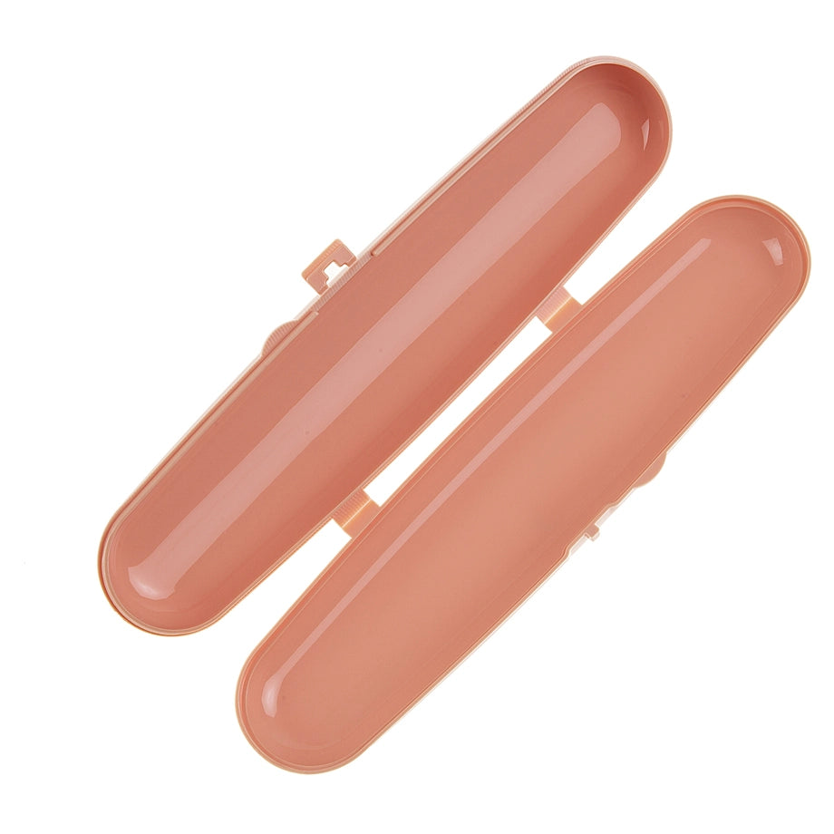 Babyjem Plastic Fork & Spoon Travel Case, 6+ Months (Rose)