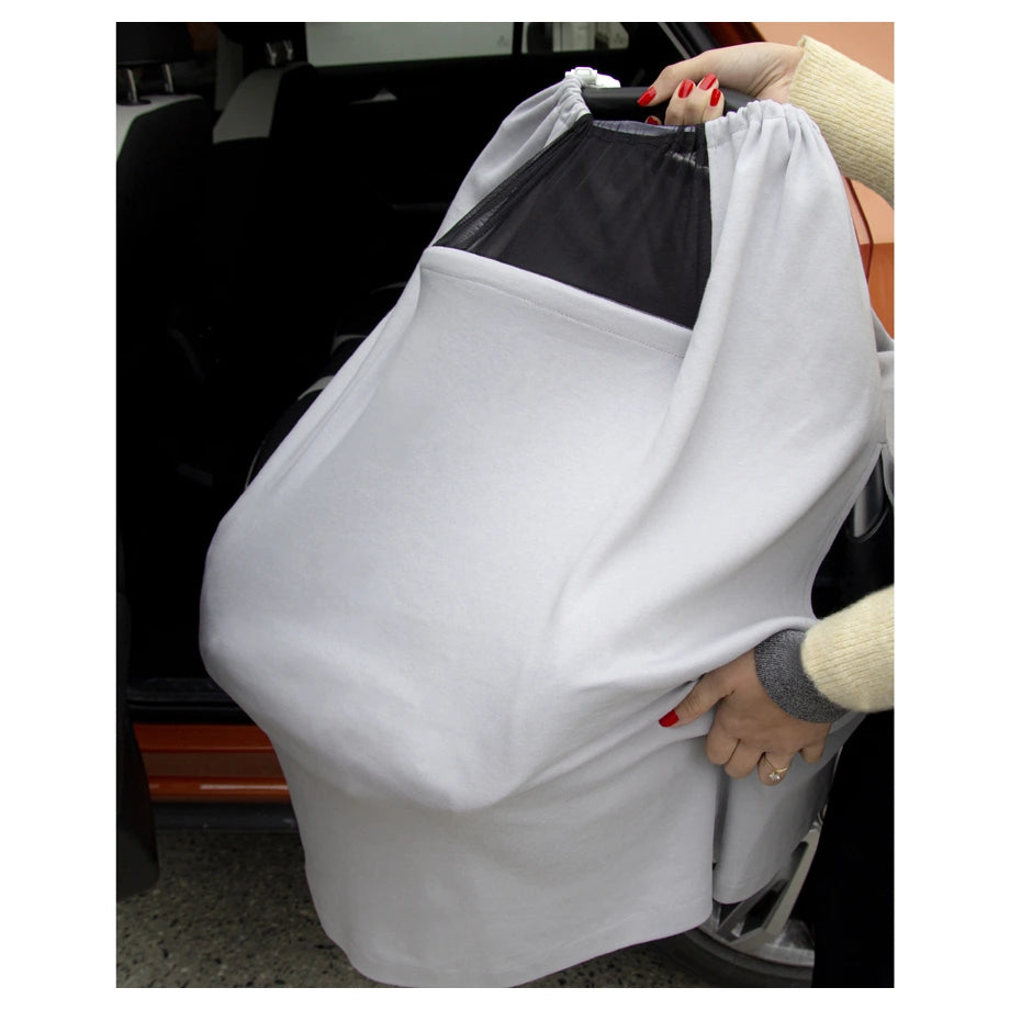 Babyjem Breast Feeding with Tulle Cover (Grey)