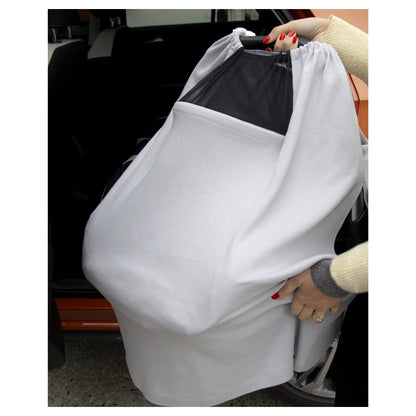 Babyjem Breast Feeding with Tulle Cover (Grey)