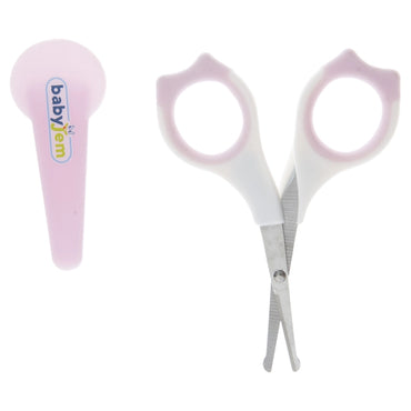 Babyjem 2-Piece Nail Scissors with Case Set for Babies (Pink), 0 Months+