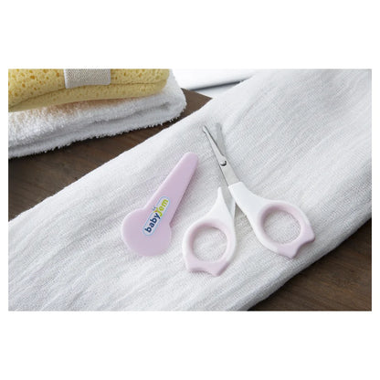 Babyjem 2-Piece Nail Scissors with Case Set for Babies (Pink), 0 Months+
