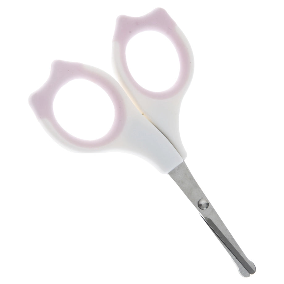 Babyjem 2-Piece Nail Scissors with Case Set for Babies (Pink), 0 Months+