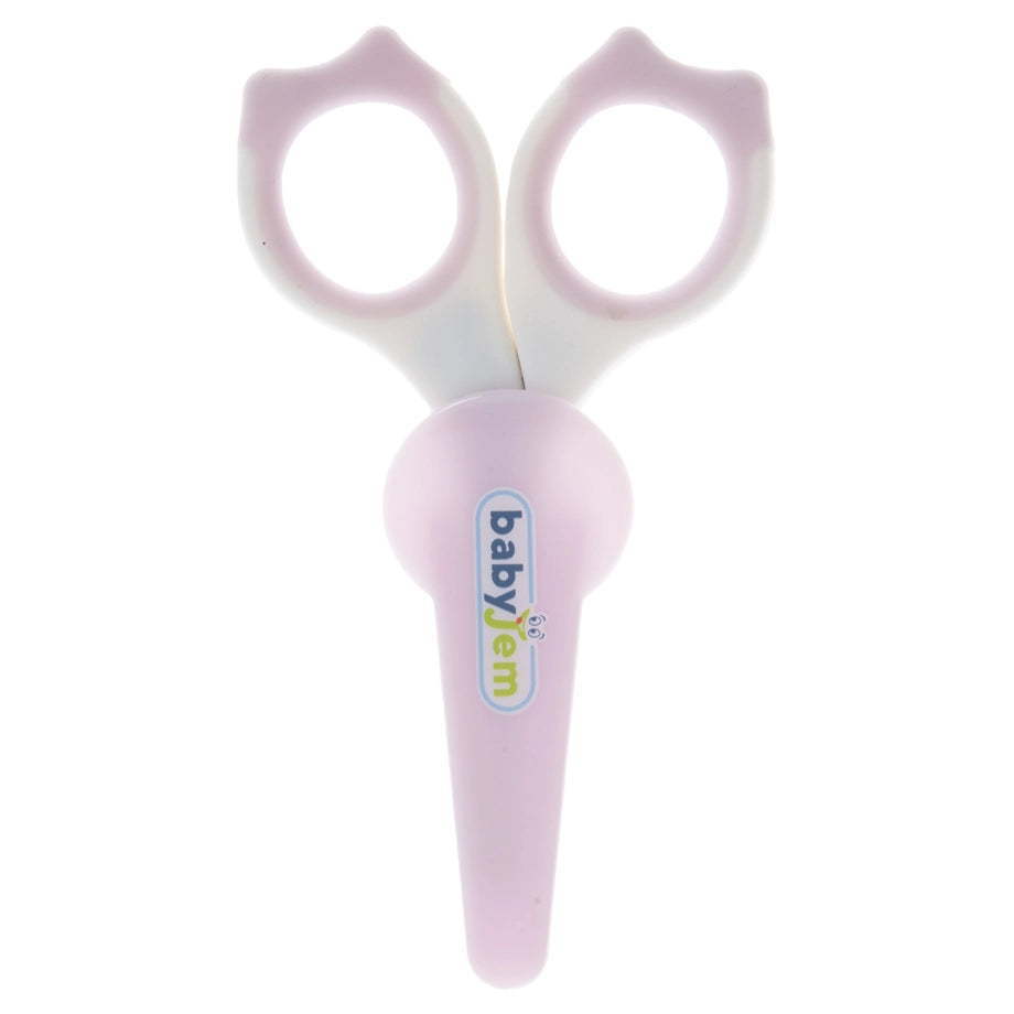 Babyjem 2-Piece Nail Scissors with Case Set for Babies (Pink), 0 Months+