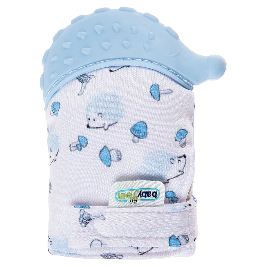 Babyjem Baby Teethering Gloves Hedgehog (Blue)