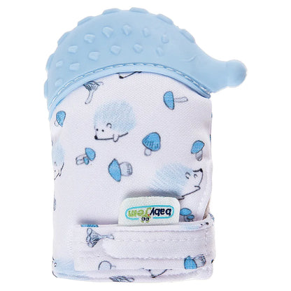 Babyjem Baby Teethering Gloves Hedgehog (Blue)