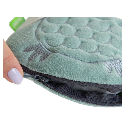 Babyjem Cherry Seeds Filled Velvet Colic Owl Shaped Pillow (Green), 0 Months+