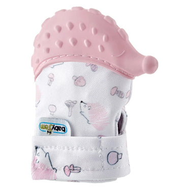 Babyjem Baby Teethering Gloves Hedgehog (Pink)