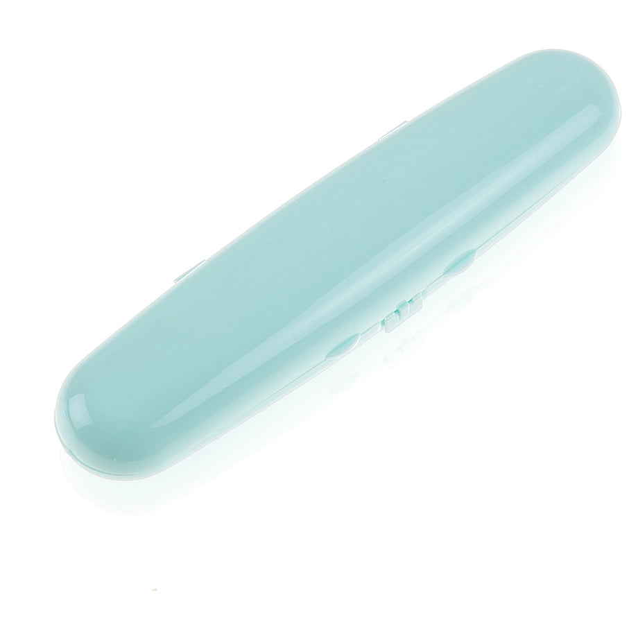 Babyjem Plastic Fork & Spoon Travel Case, 6+ Months (Green)