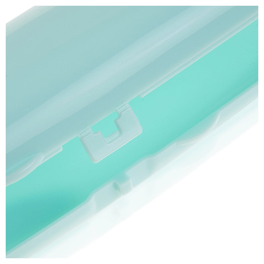 Babyjem Plastic Fork & Spoon Travel Case, 6+ Months (Green)