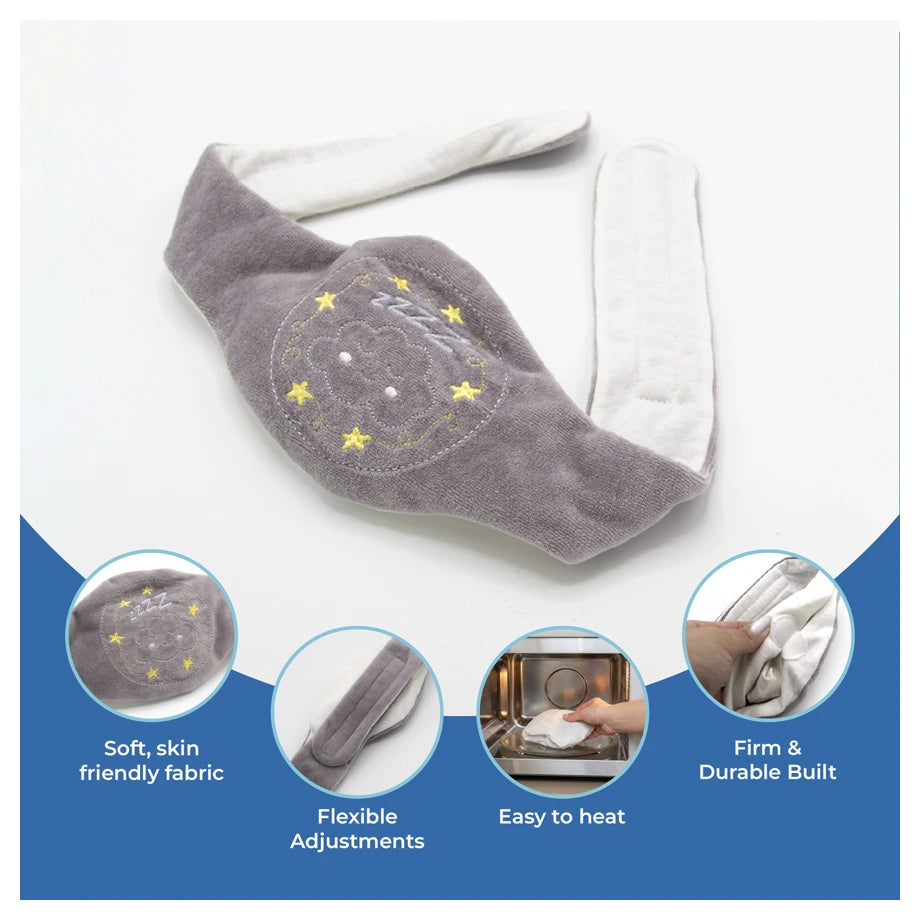 Babyjem Cherry Core Filled Belt for Babies (Grey), 0 Months+