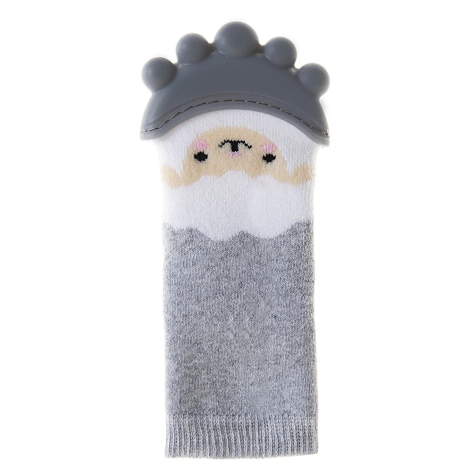 Babyjem Sock Teether, 3–12 Months (Grey)