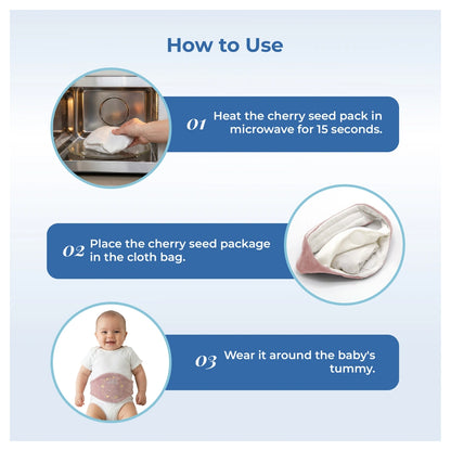 Babyjem Cherry Core Filled Belt for Babies (Rose), 0 Months+