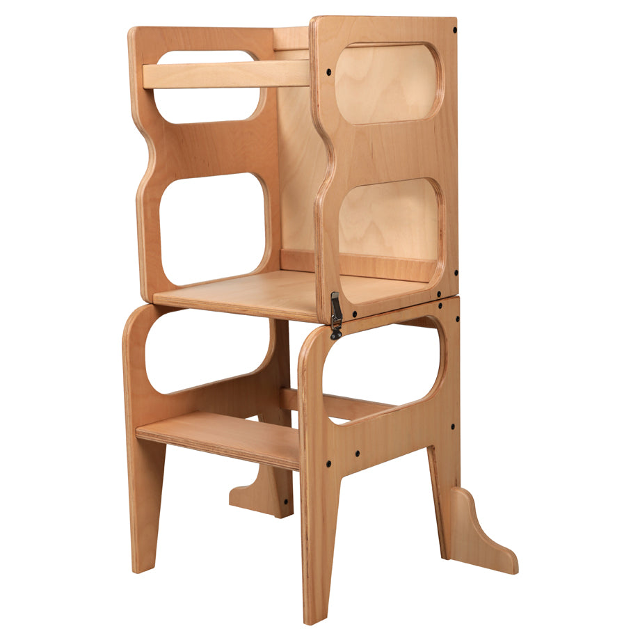 Larisa And Pumpkin Learning Tower 100% Natural Beech Wood (Natural)