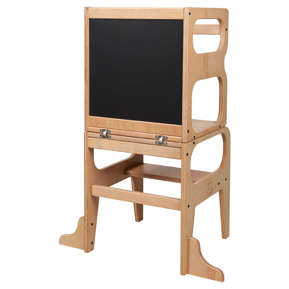 Larisa And Pumpkin Learning Tower 100% Natural Beech Wood (Natural)