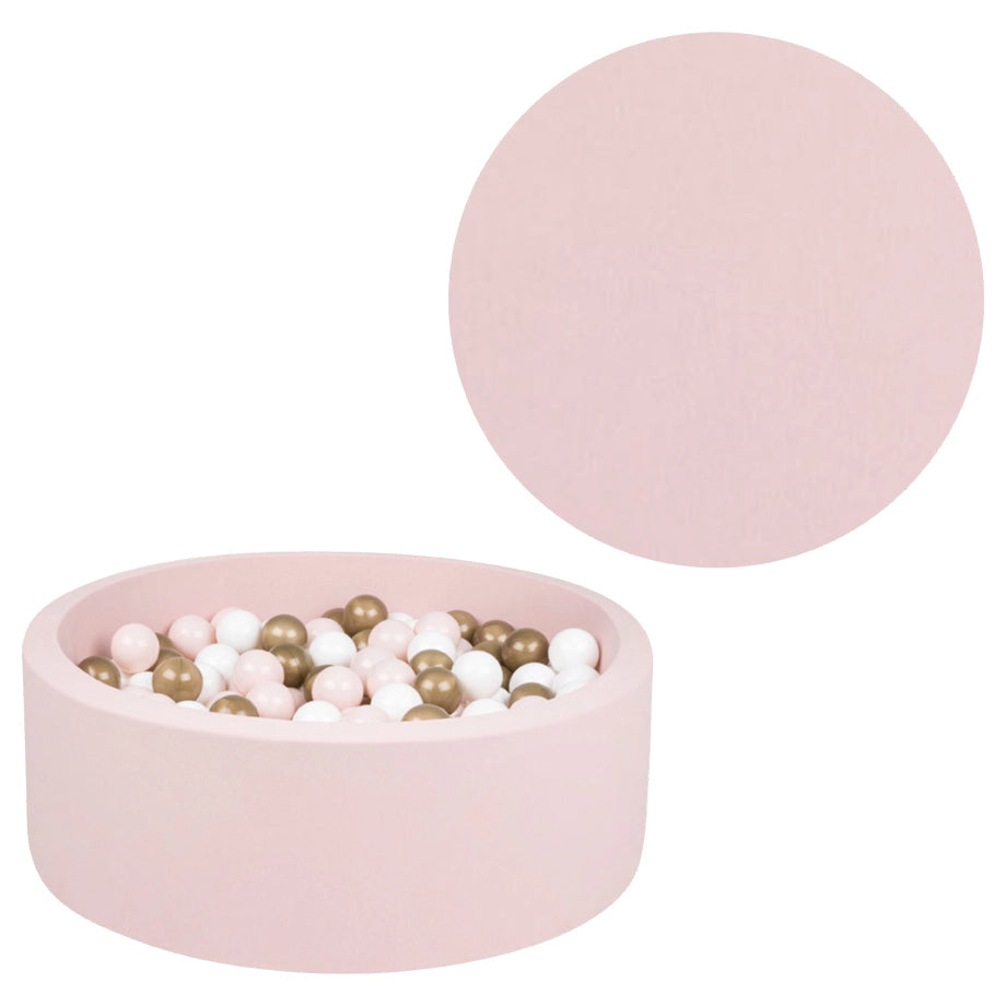 Larisa And Pumpkin Ball Pit 92Cm With 200 Balls XL (Powder/Gold/White)