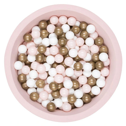 Larisa And Pumpkin Ball Pit 92Cm With 200 Balls XL (Powder/Gold/White)