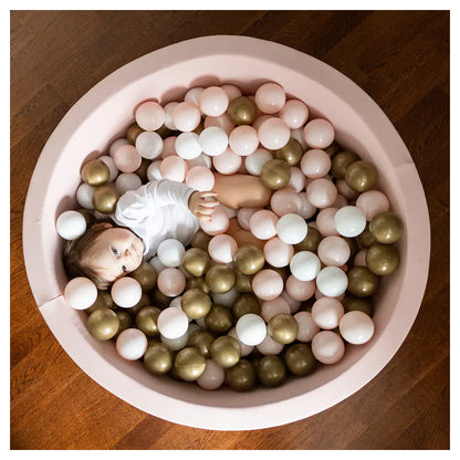 Larisa And Pumpkin Ball Pit 92Cm With 200 Balls XL (Powder/Gold/White)