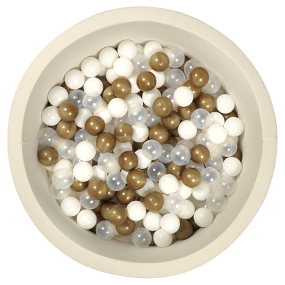 Larisa And Pumpkin Ball Pit 92Cm With 200 Balls XL (Gold/Clear/White)