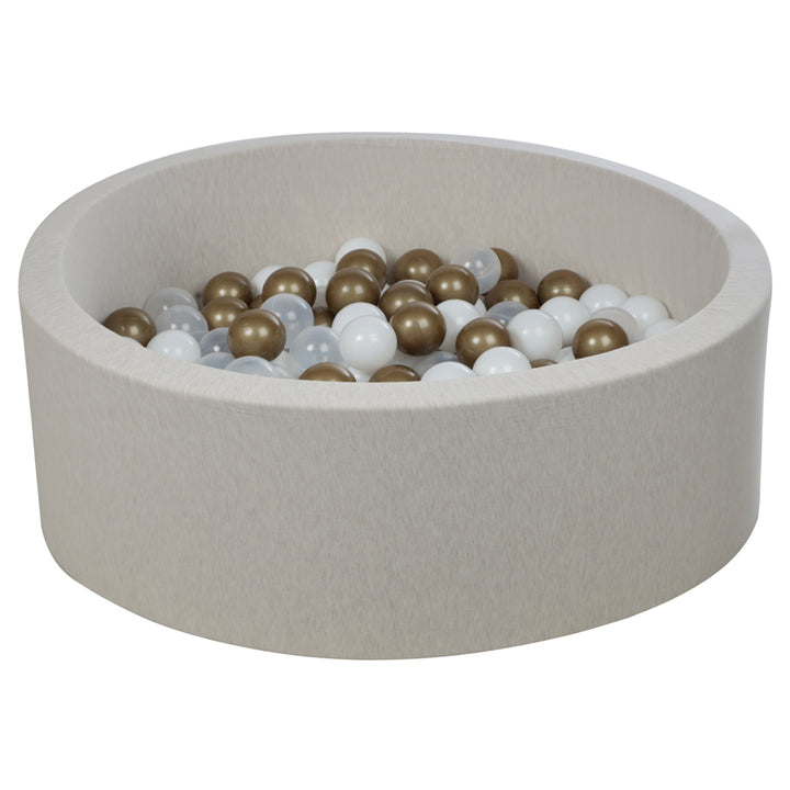 Larisa And Pumpkin Ball Pit 92Cm With 200 Balls XL (Gold/Clear/White)