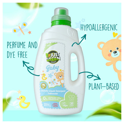 Just green organic Baby Laundry Liquid Detergent 1500ml