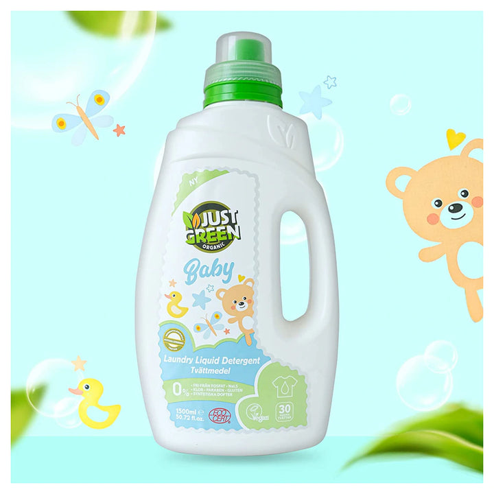 Just green organic Baby Laundry Liquid Detergent 1500ml
