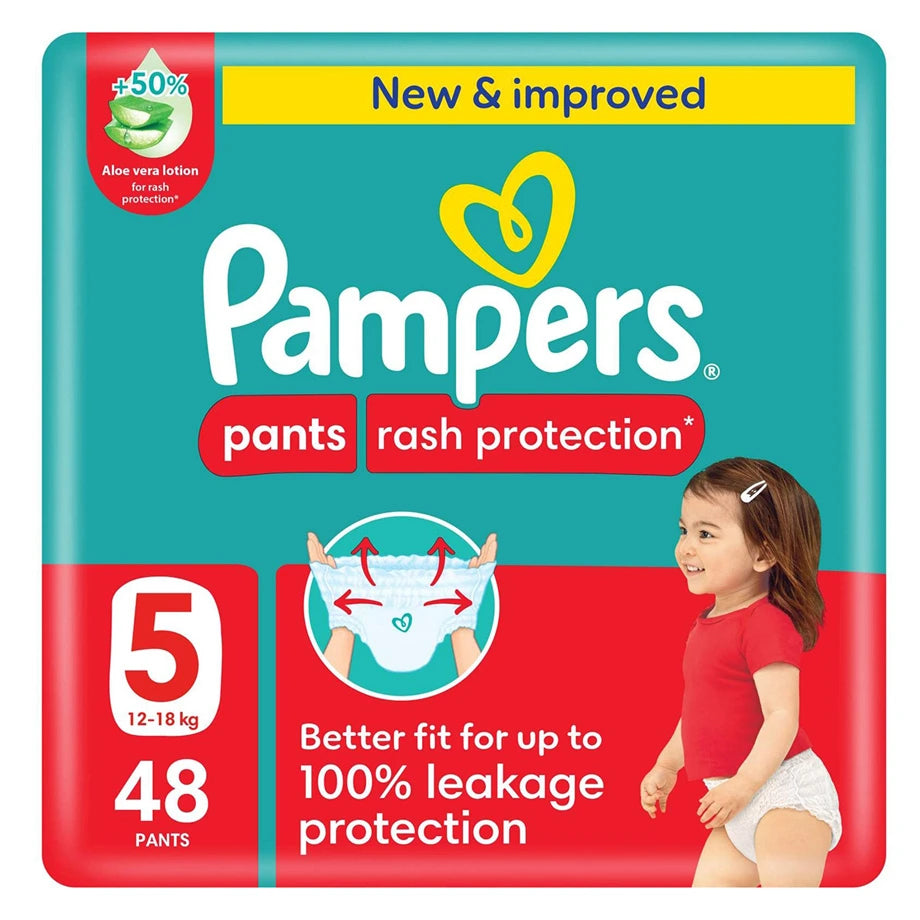 Pampers Micro Locking Pants Size 5 (48 Count) Mega Pack