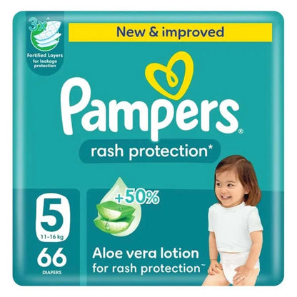 Pampers Micro Locking Diapers Size 5 Pack of 66 (Giant Pack)